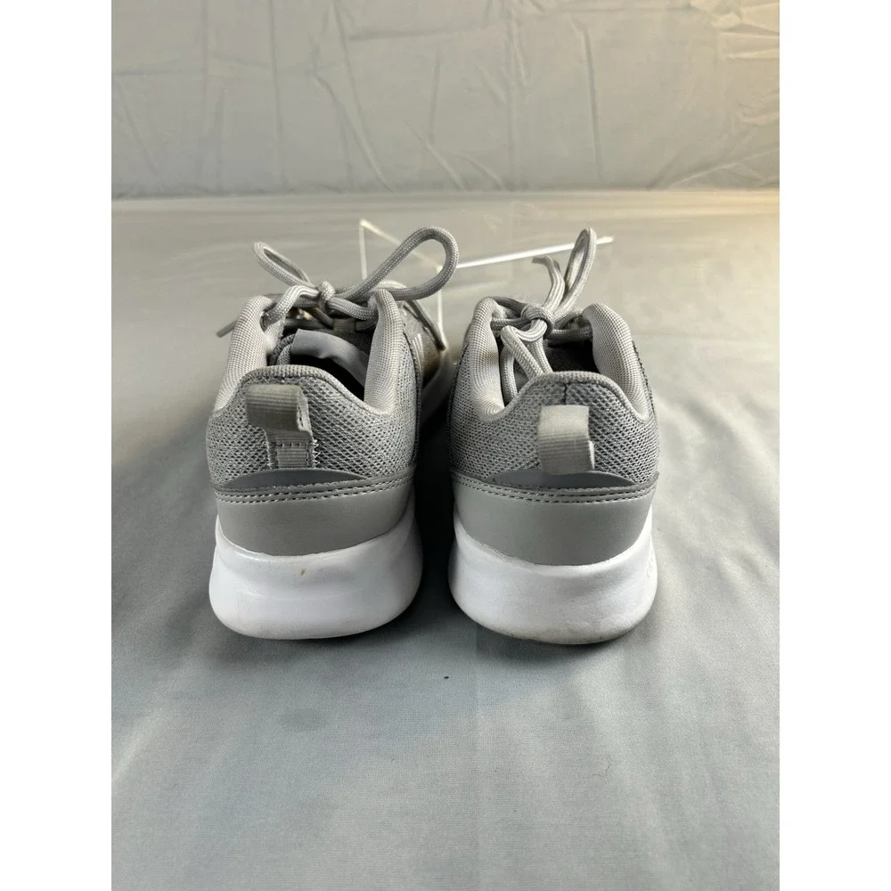 Adidas Cloudfoam Womens Size 6 Gray White Running Shoes Athletic Sneakers - Picture 5 of 9